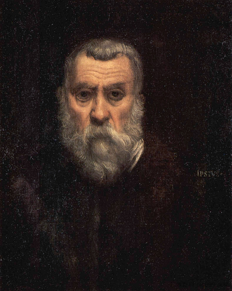 自画像 Self-Portrait (1588)，丁托莱托