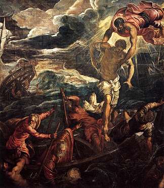 圣马可从海难中救出撒拉逊人 St Mark Rescuing a Saracen from Shipwreck (1562 – 1566)，丁托莱托