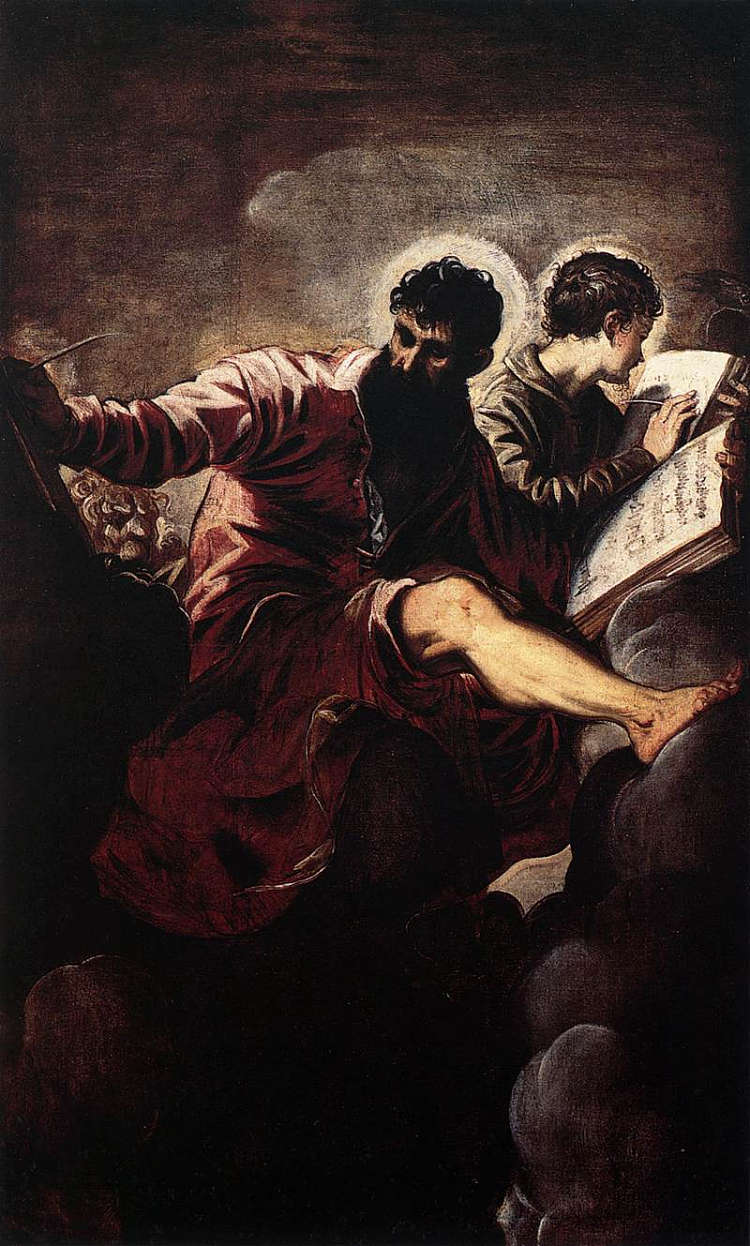 福音传道者马可和约翰 The Evangelists Mark and John (1557),丁托莱托
