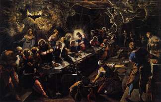 最后的晚餐 The Last Supper (1592 – 1594)，丁托莱托