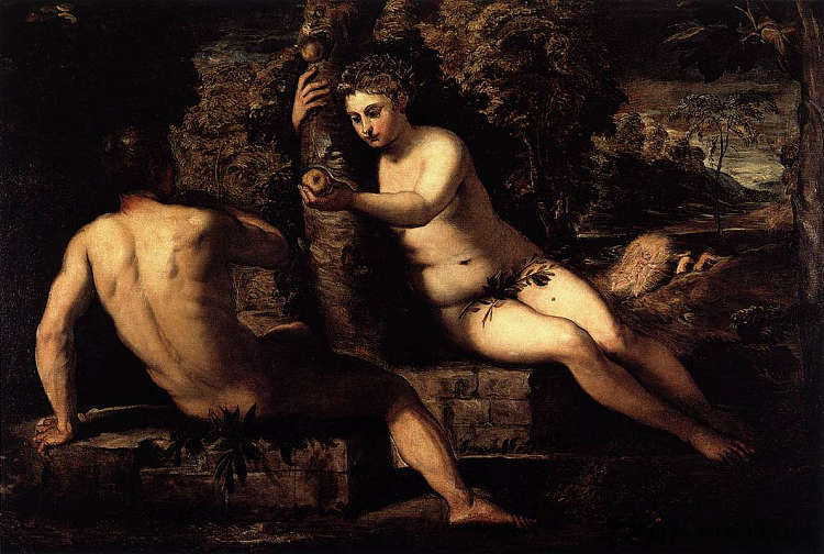 亚当的诱惑 The Temptation of Adam (1551 - 1552)，丁托莱托