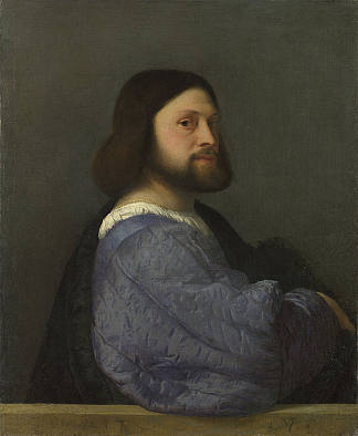 阿里奥斯托的肖像 Portrait of Ariosto (1508 – 1510)，提香·韦切利奥