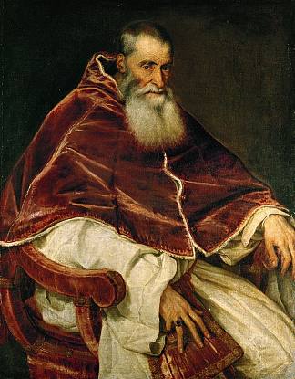 教皇保罗三世 Pope Paul III (1543)，提香·韦切利奥