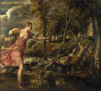 阿克泰翁之死 Death of Actaeon (1559 – 1575)，提香·韦切利奥