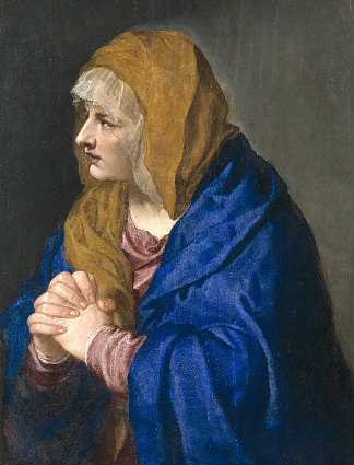 马特多洛罗萨 Mater Dolorosa (1550)，提香·韦切利奥