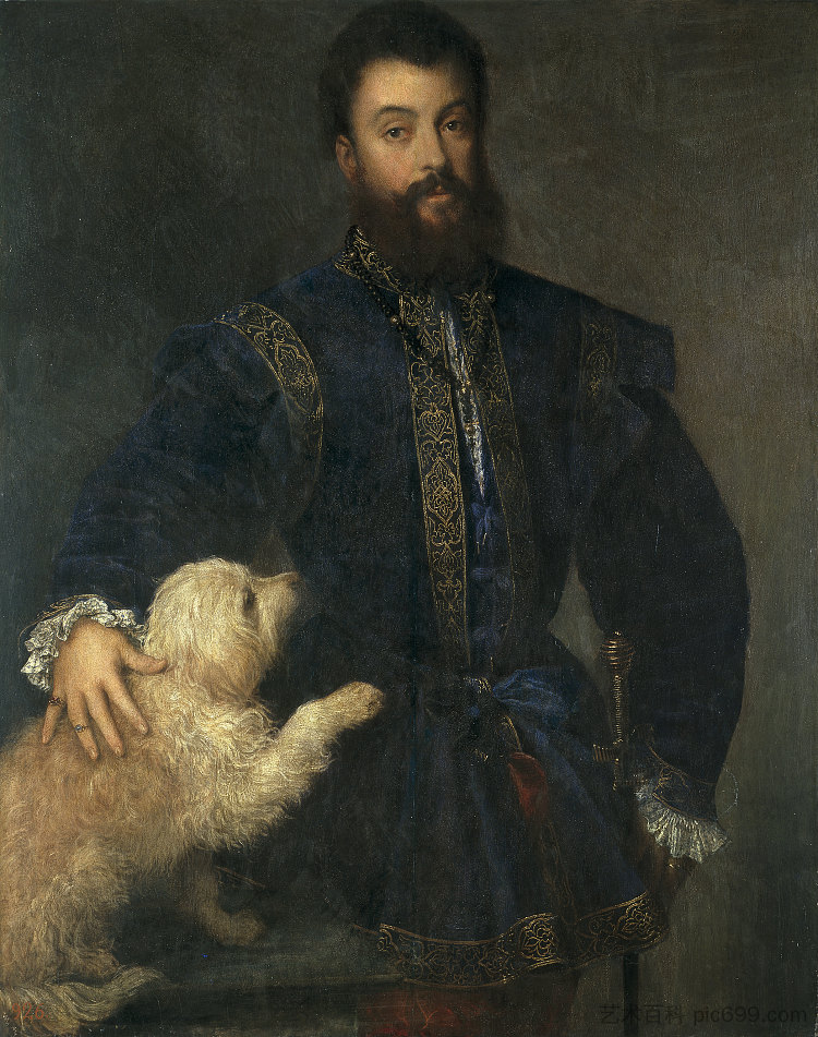 费德里科二世冈萨加的肖像 Portrait of Federico II Gonzaga (c.1525),提香·韦切利奥