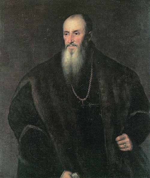 格兰维尔的尼古拉斯·佩雷诺的肖像 Portrait of Nicolas Perrenot of Granvelle (c.1548)，提香·韦切利奥