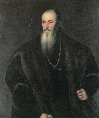 格兰维尔的尼古拉斯·佩雷诺的肖像 Portrait of Nicolas Perrenot of Granvelle (c.1548)，提香·韦切利奥