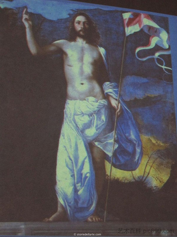 复活的基督 Risen Christ (c.1511)，提香·韦切利奥