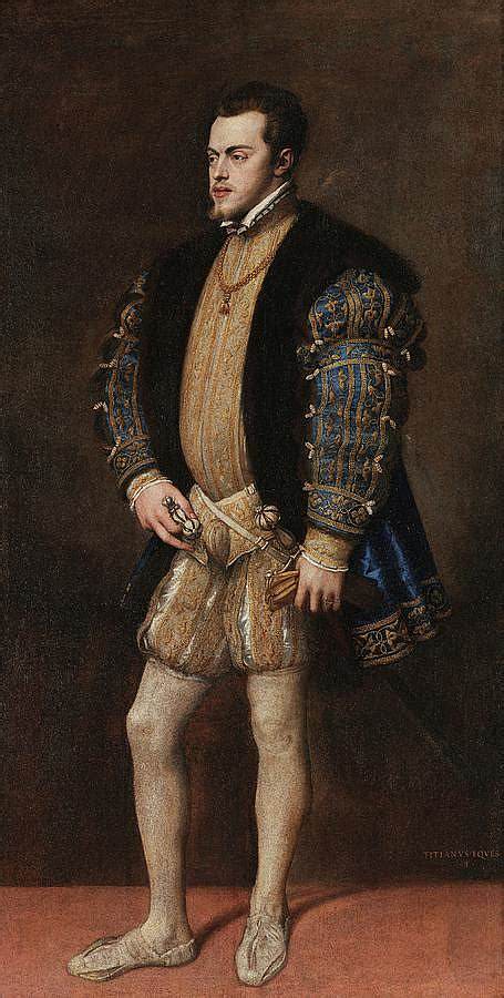 菲利普二世的肖像 Portrait of Philip II (c.1553)，提香·韦切利奥
