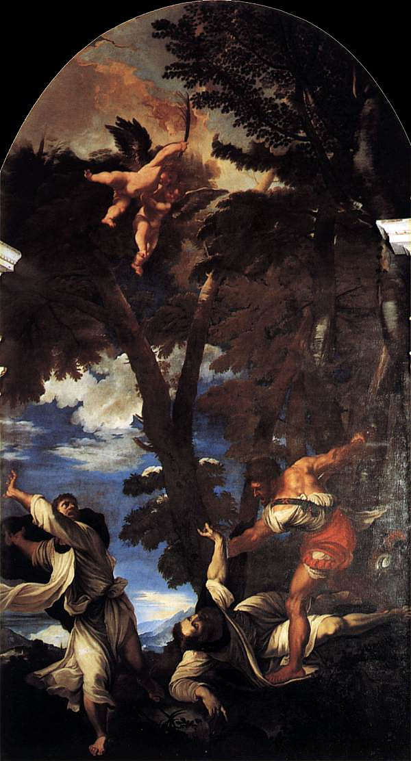 圣彼得殉道者之死 The Death of St Peter Martyr (1527 - 1529)，提香·韦切利奥