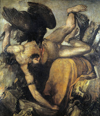 对泰瑟斯的惩罚 The Punishment of Tythus (1548 – 1549)，提香·韦切利奥