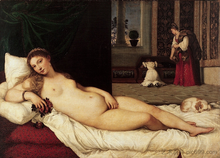 乌尔比诺的维纳斯 Venus of Urbino (1538)，提香·韦切利奥