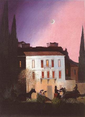 新月雅典的教练 Coaches in Athens at New Moon (1904)，蒂瓦达·科斯塔·琼特瓦利
