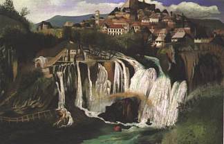 亚伊采瀑布 Waterfall at Jajce (1903)，蒂瓦达·科斯塔·琼特瓦利