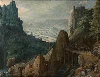 圣保罗皈依的景观 Landscape with the Conversion of Saint Paul，维尔哈希特