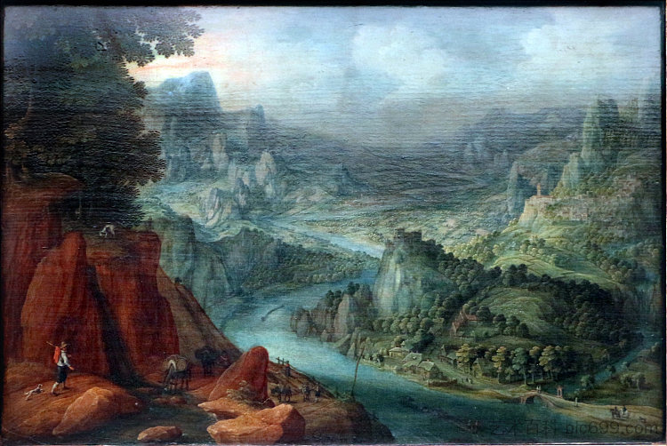 山地景观与河流 Mountainous Landscape with River，维尔哈希特