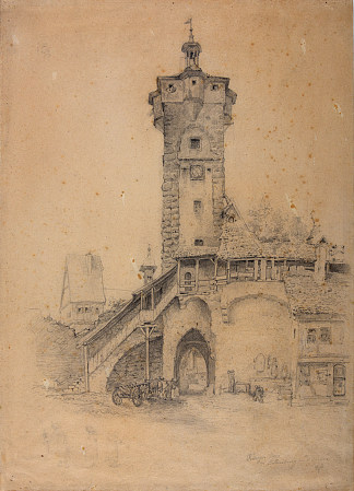 陶布河畔罗滕堡的刀塔 Der Klingenturm in Rothenburg Ob Der Taube，托比·爱德华·罗森塔尔