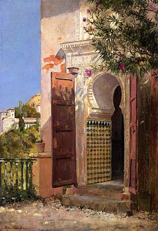 摩尔人的门口 A Moorish Doorway (1883)，汤姆·罗伯茨