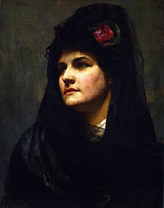 西班牙美女 A Spanish Beauty (1884)，汤姆·罗伯茨