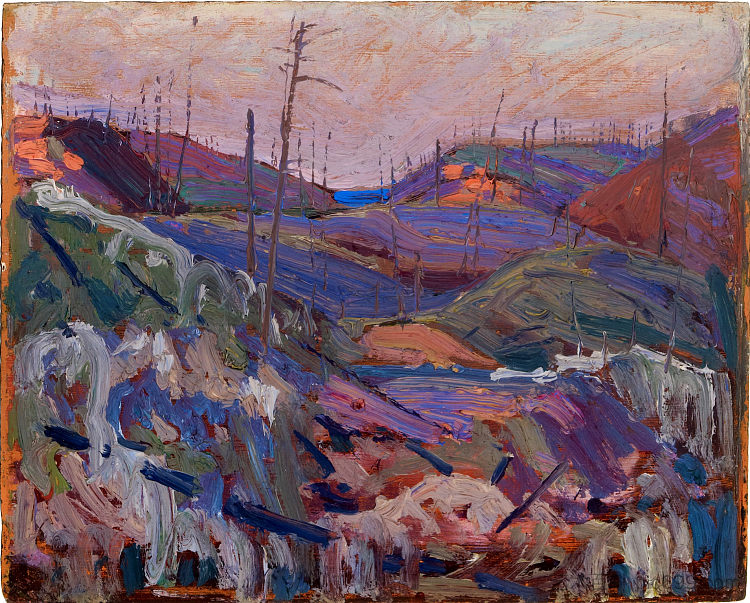 被大火席卷的山丘 Fire-Swept Hills (1915),汤姆·汤姆森