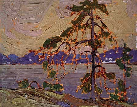 杰克松树的素描 Sketch for The Jack Pine (1916)，汤姆·汤姆森