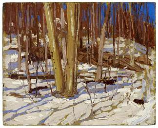 无题（木制风景） Untitled (Wooden Landscape) (1917)，汤姆·汤姆森
