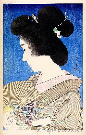 夏季艺伎 Summer Geisha (1934)，鸟居言人