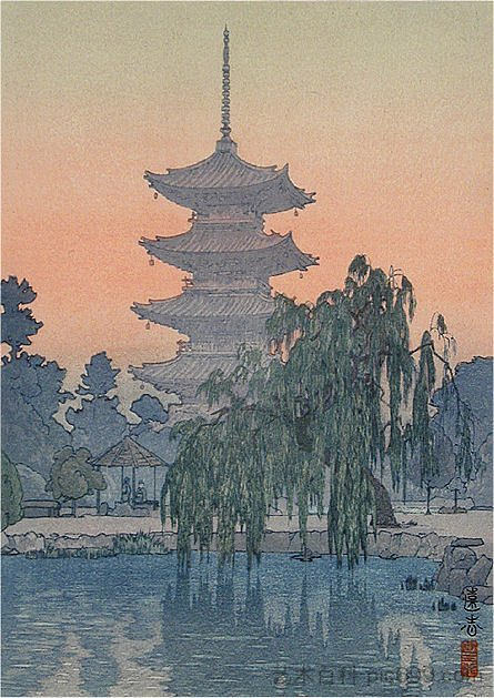 京都的宝塔 Pagoda in Kyoto (1942)，吉田远志