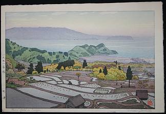 水津的稻田 Ricefield in Suizu (1951)，吉田远志