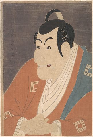 久吹 演员 市川惠比藏 饰 竹村贞之心 Kubuki Actor Ichikawa Ebizō as Takemura Sadanoshin (1794)，东洲斋写乐