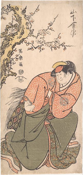 演员 山下金作二 饰 贞人的妻子岩手县 Actor Yamashita Kinsaku II as Sadato’s Wife Iwate (1794 – 1795)，东洲斋写乐