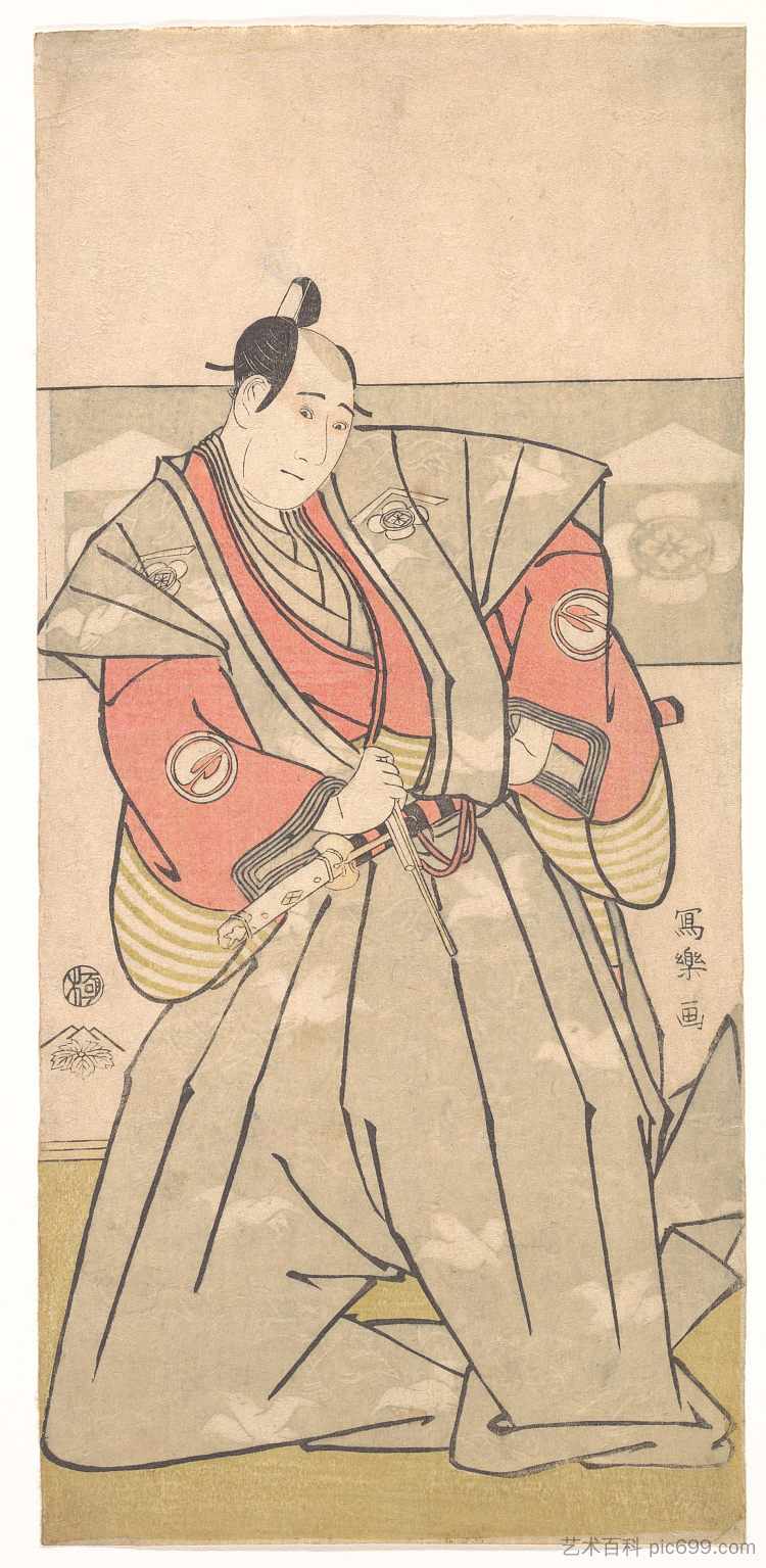 演员 泽村宗十郎三世 The Actor Sawamura Sojuro III (1795)，东洲斋写乐