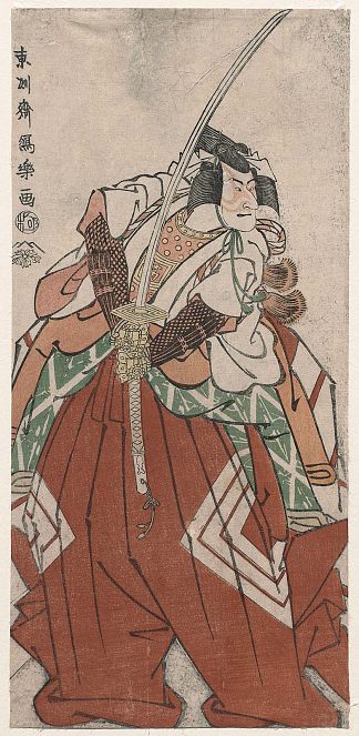 市川驹藏三世 饰 筱冢五郎 Ichikawa Komazō III as Shinozuka Gorō (1795)，东洲斋写乐