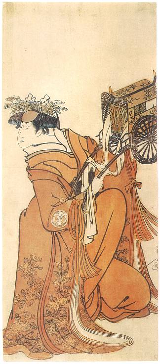 歌舞伎 演员 濑川菊之城三世 饰 花园野，大友之黑之妻 Kabuki Actor Segawa Kikunojō III as Hanazono, Wife of Ōtomo No Kuronushi (1794)，东洲斋写乐