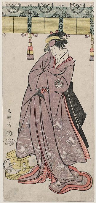 濑川富三郎二世 饰 大友家的女仆若草，实际上是是枝裕和亲王 Segawa Tomisaburō II as the Ōtomo Family’s Maid Wakakusa, Actually Prince Koretaka (1794)，东洲斋写乐