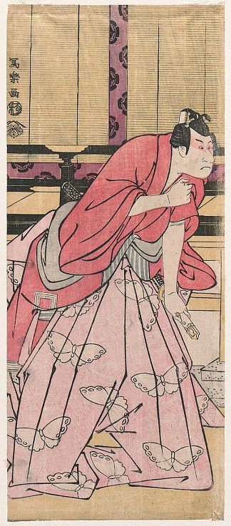 市川团十郎六世 饰 淳木宗五郎 Ichikawa Danjūrō VI as Soga no Gorō Tokimune (1795)，东洲斋写乐