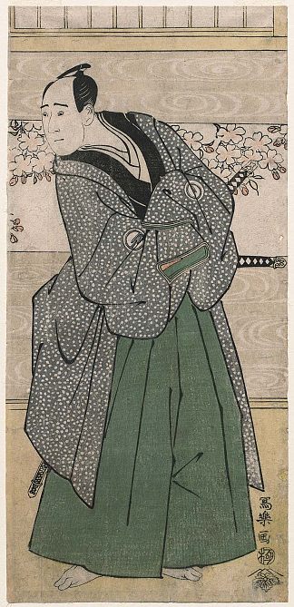 泽村宗十郎三世 饰 萨摩源五兵卫 Sawamura Sōjūrō III as Satsuma Gengobei (1795)，东洲斋写乐