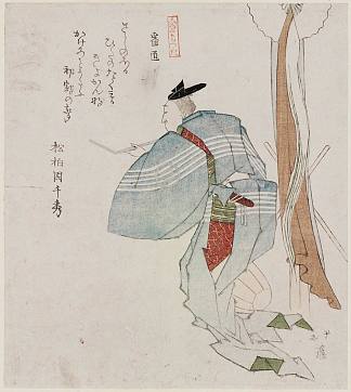 木匠（班卓琴），出自《十种人》系列（金佛十番津月） Carpenter (Banjo), from the series Ten Kinds of People (Jinbutsu jûban tsuzuki)，鱼屋北溪