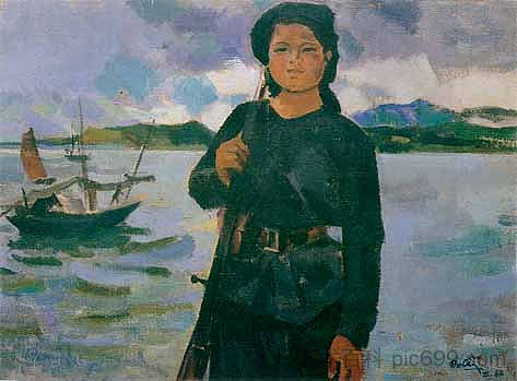 海上女民兵1960 Female Militia in the Sea 1960，陈文谨