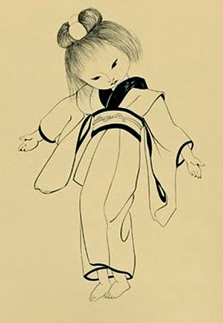 日本娃娃 Japanese Doll，藤田嗣治