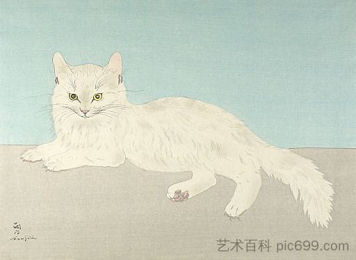 白猫 White Cat，藤田嗣治