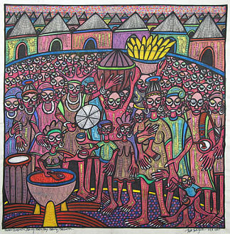 伊贝吉仪式的祭司和女祭司 Priest and Priestess in Festivity Mood of Ibeji Ceremony (2007)，特温斯·塞文·塞文