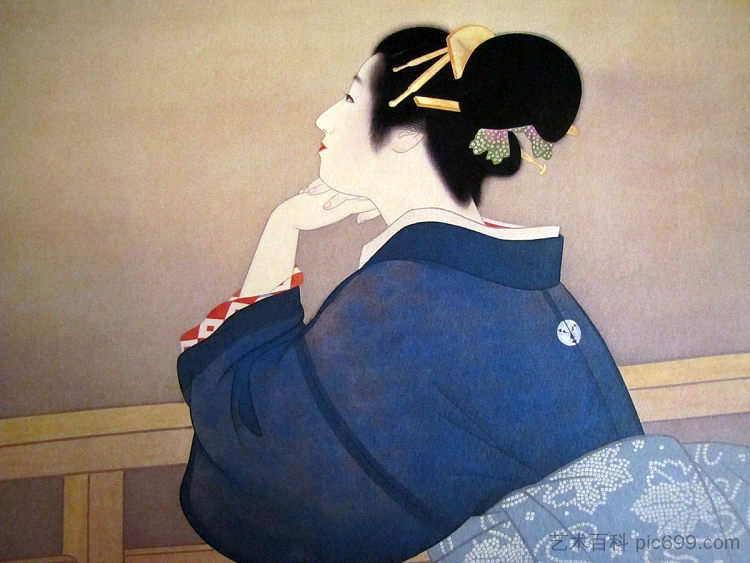 等待月亮升起的女人 Women Waiting for the Moon to Rise (1944; Japan  )，上村松园