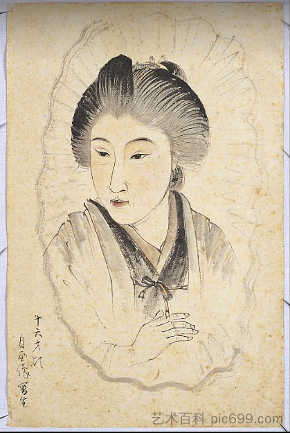 16岁的自画像 Self Portrait at 16 (1891; Japan  )，上村松园