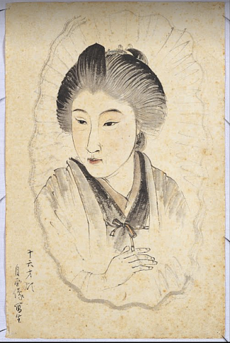 16岁的自画像 Self Portrait at 16 (1891; Japan                     )，上村松园