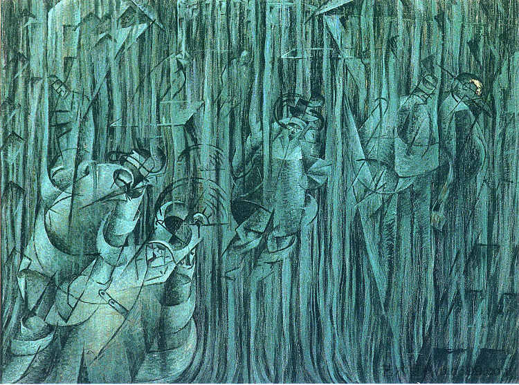 心境三:留下来的人 States of Mind III: Those Who Stay (1911; Milan,Italy ),翁贝托·薄邱尼
