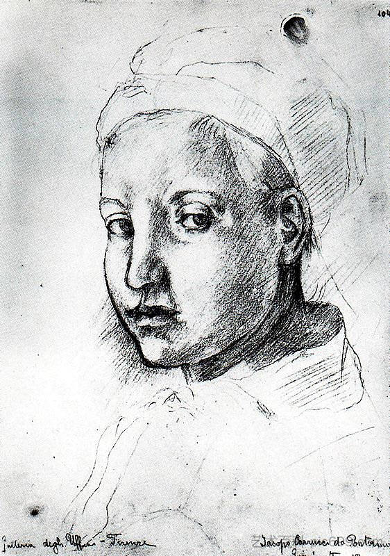 来自蓬托尔莫的研究 Study from Pontormo，翁贝托·薄邱尼