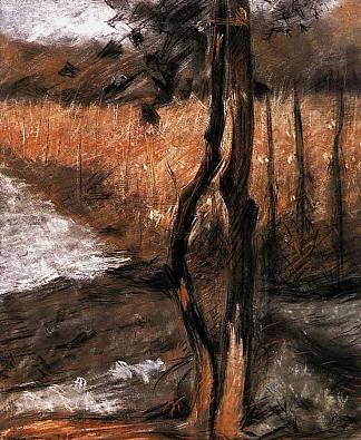 树 Trees (1908; Milan,Italy                     )，翁贝托·薄邱尼