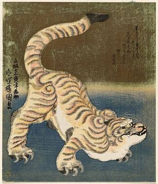 老虎 Tiger (1830)，歌川国贞